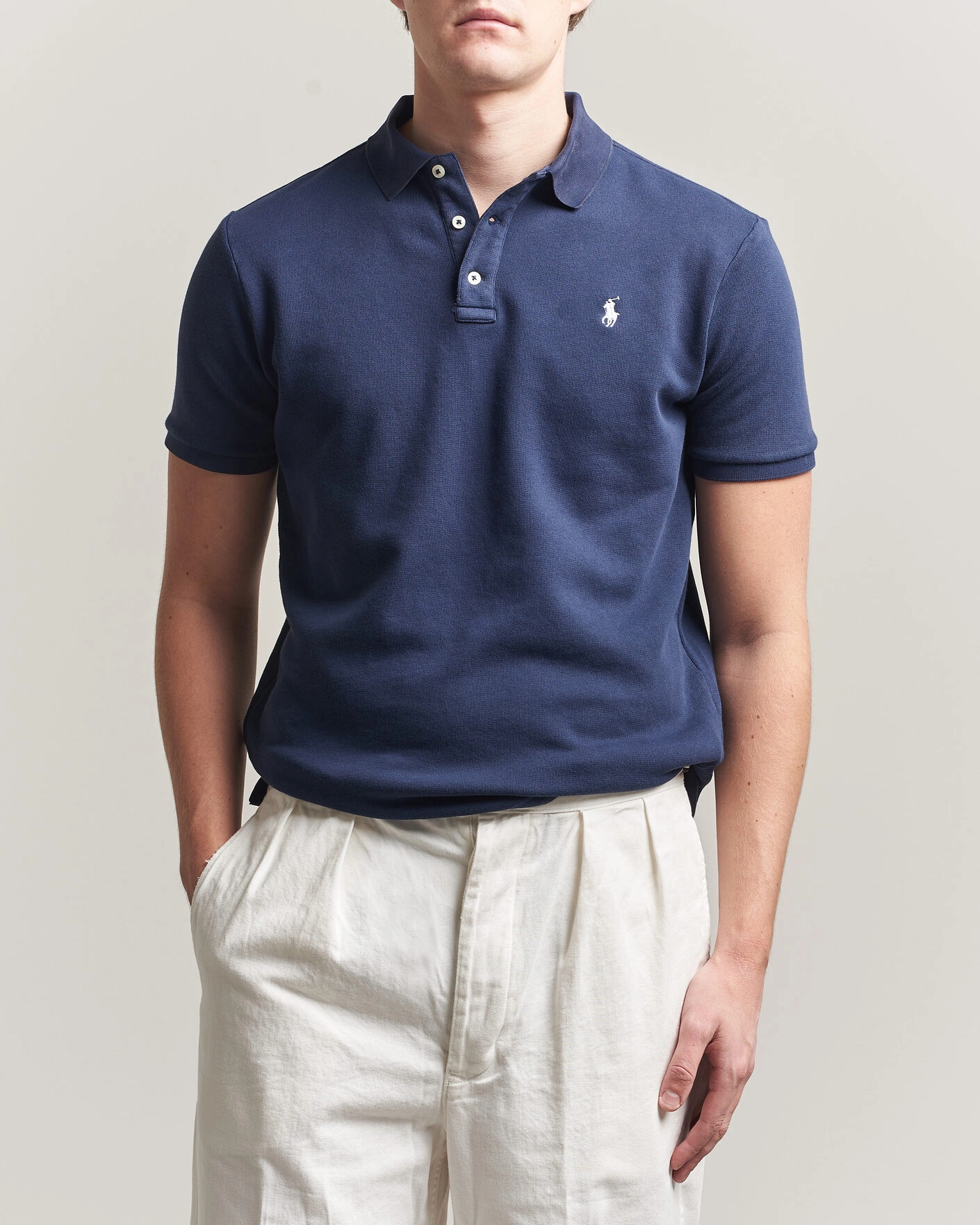 Herr | Pikéer | Polo Ralph Lauren | Island Terry Polo Newport Navy