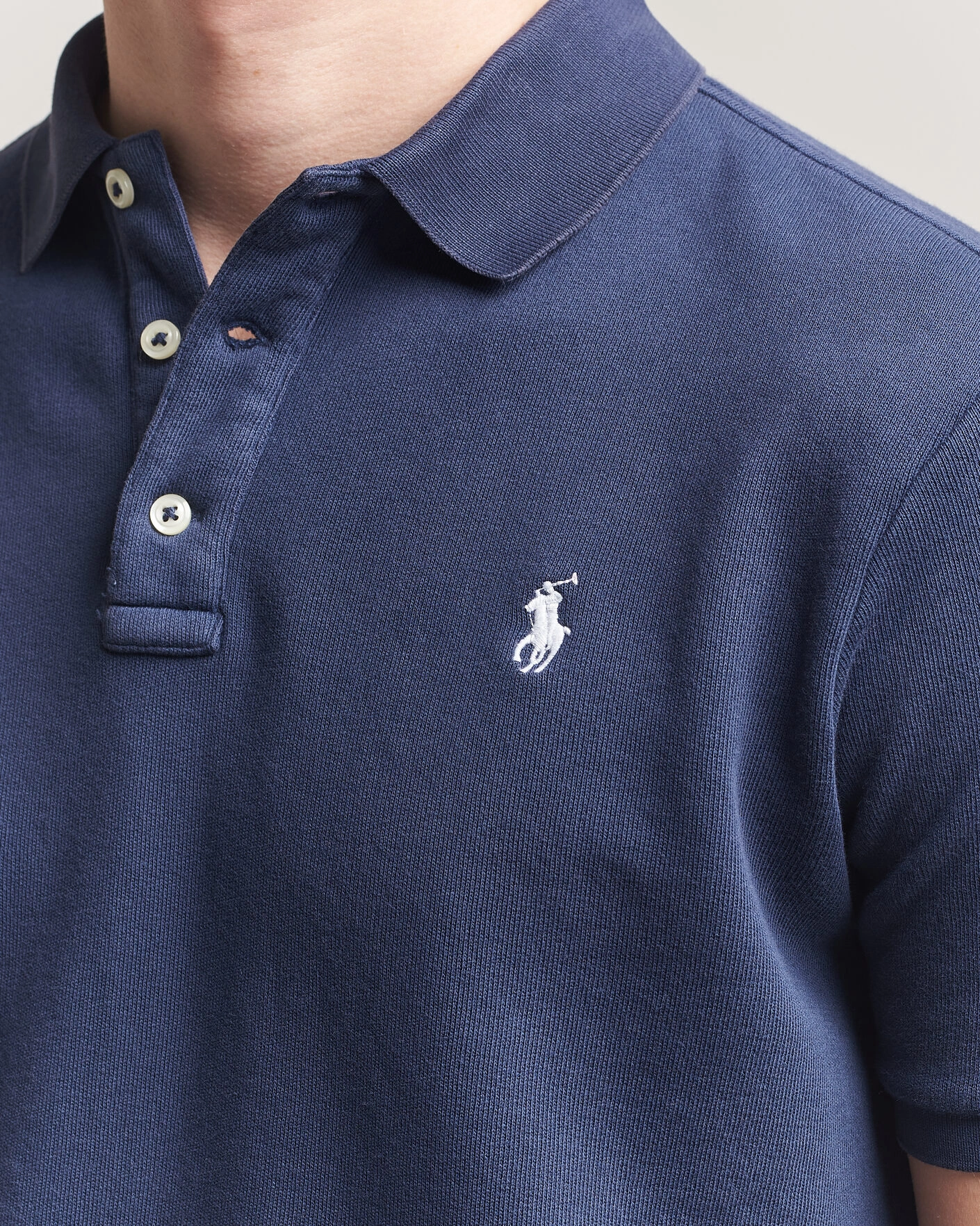 Herr | Pikéer | Polo Ralph Lauren | Island Terry Polo Newport Navy