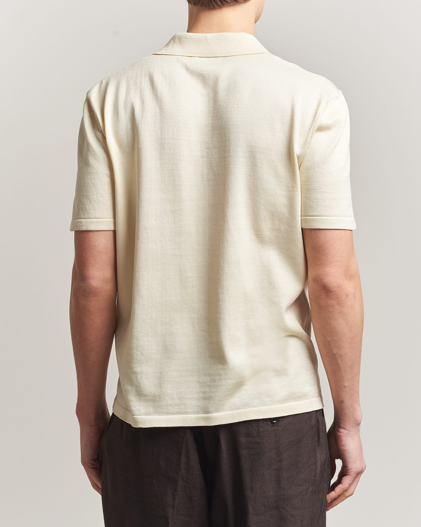 Herr | Pikéer | A.P.C. | Colin Knitted Polo Ecru