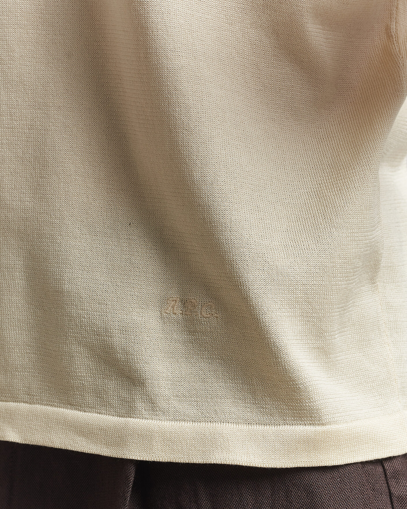 Herr | Pikéer | A.P.C. | Colin Knitted Polo Ecru