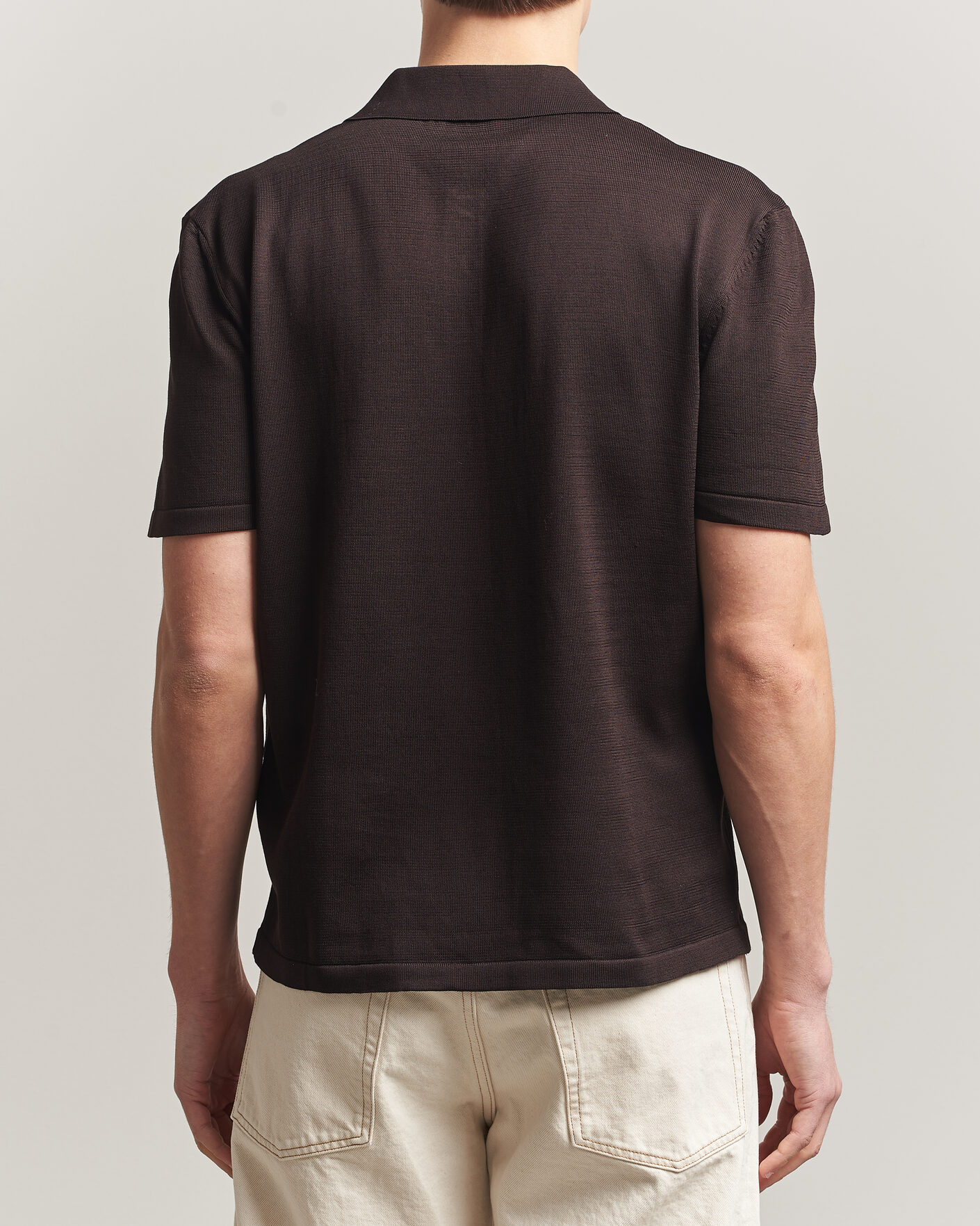 Herr | Pikéer | A.P.C. | Colin Knitted Polo Brown