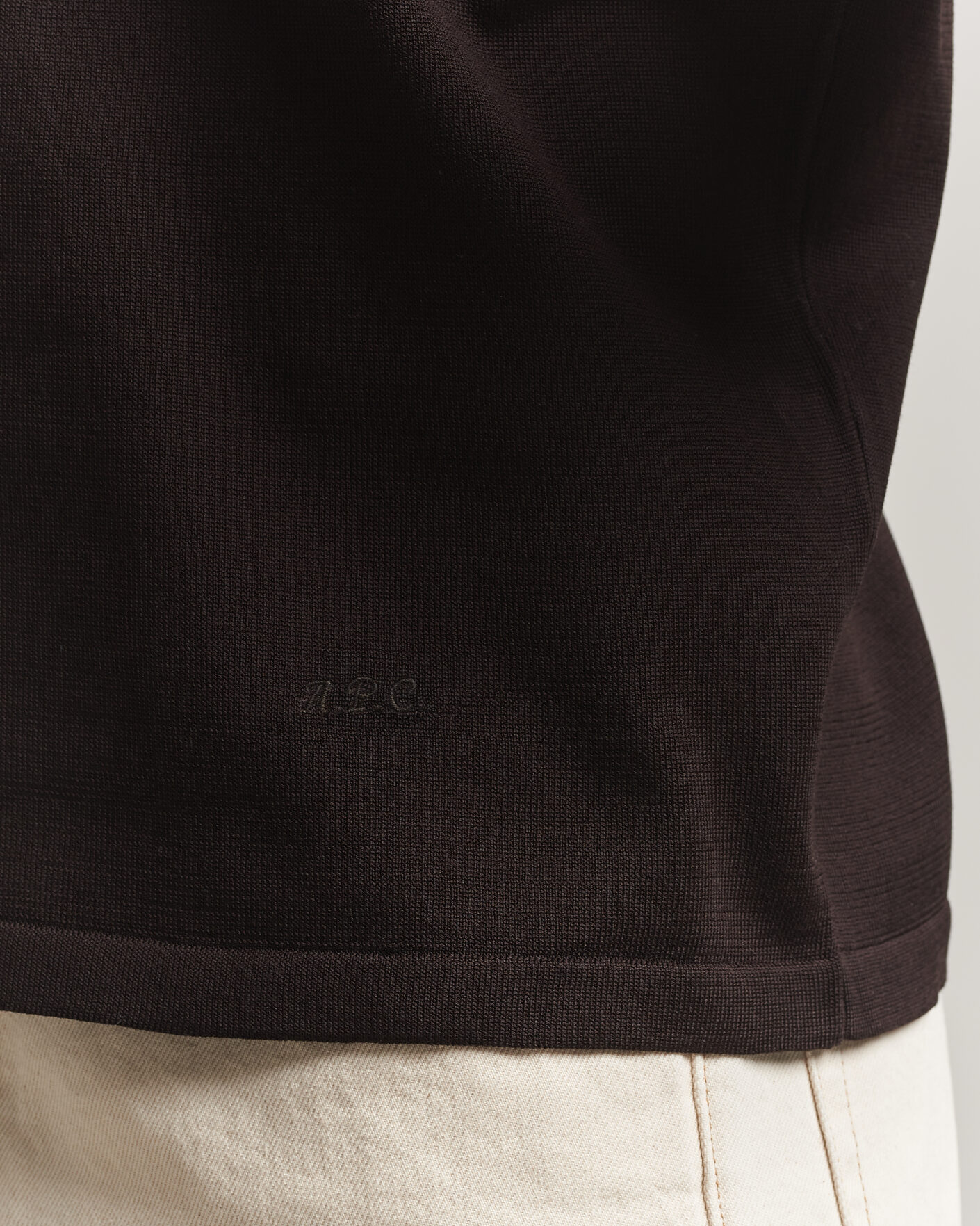Herr | Pikéer | A.P.C. | Colin Knitted Polo Brown