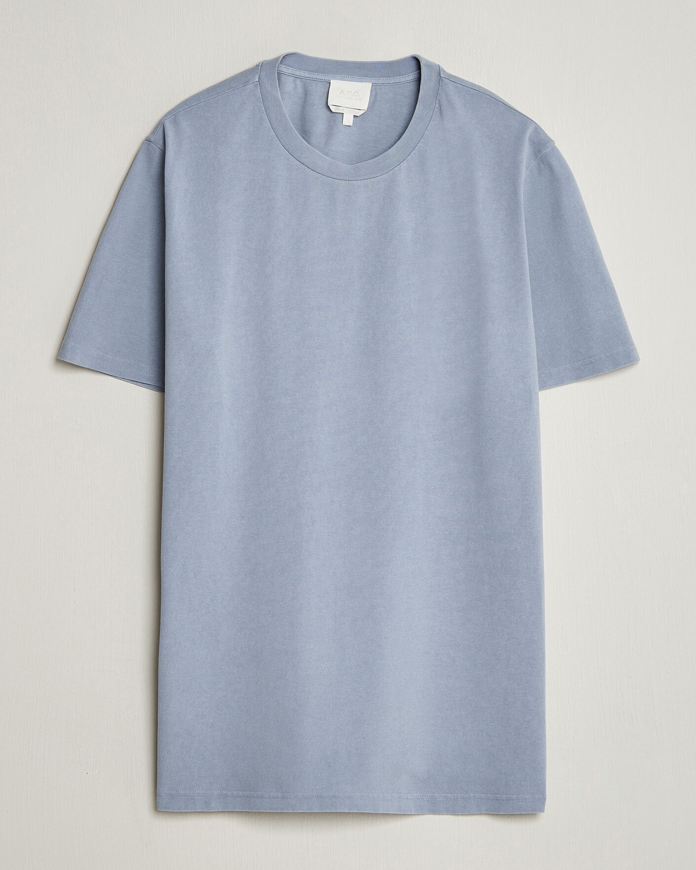 Herr | T-Shirts | A.P.C. | Printed Crew Neck T-Shirt Light Blue