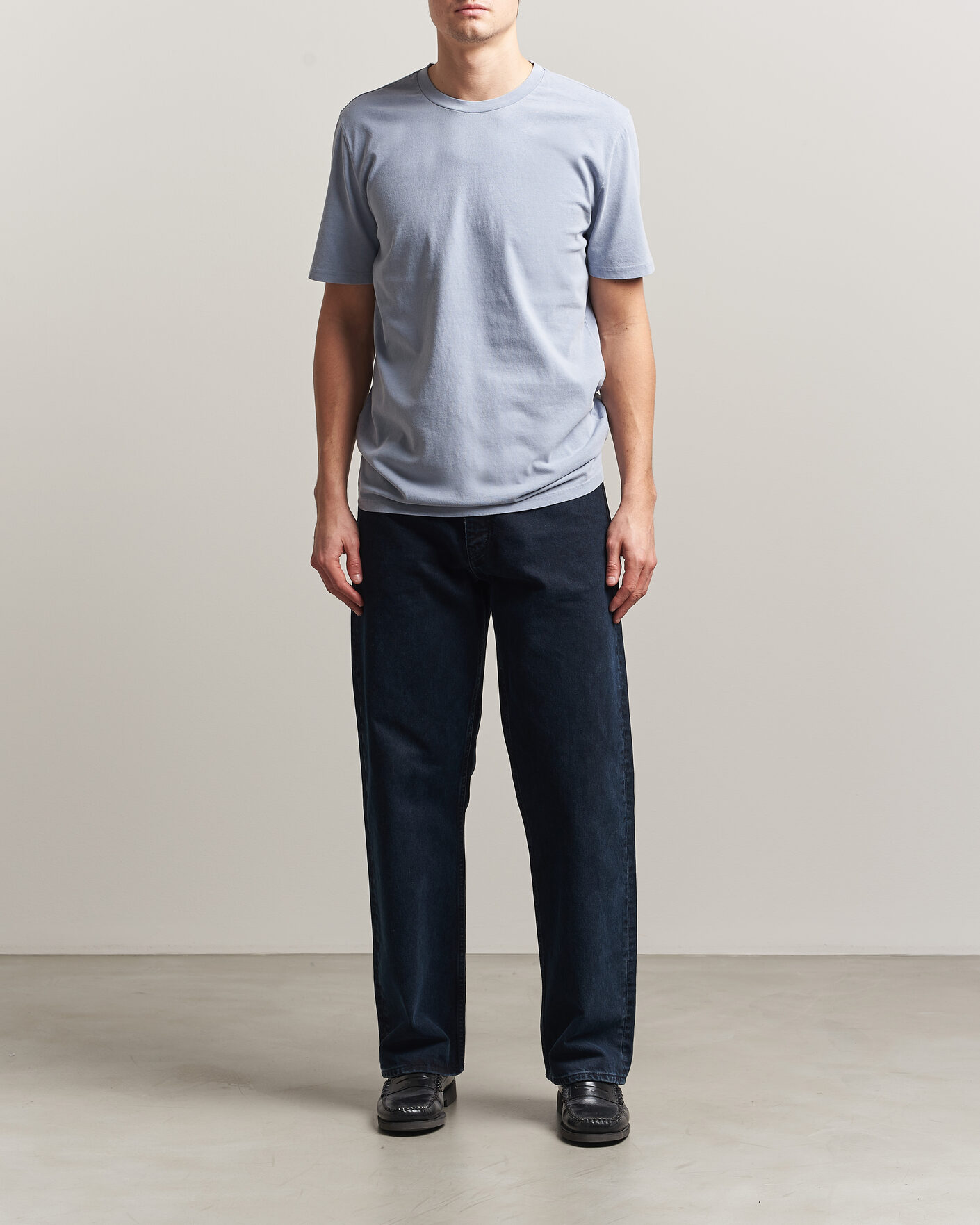 Herr | T-Shirts | A.P.C. | Printed Crew Neck T-Shirt Light Blue