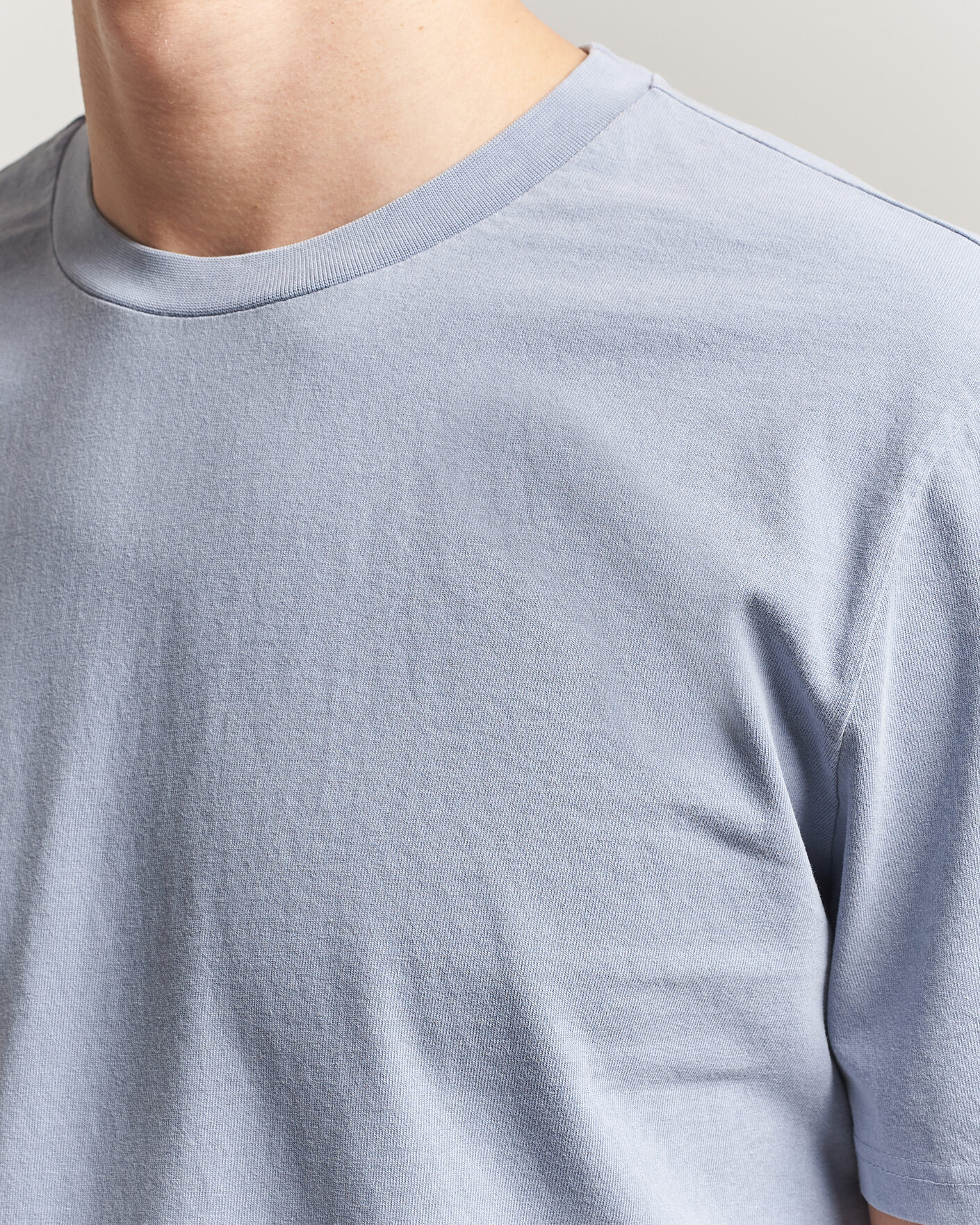 Herr | T-Shirts | A.P.C. | Printed Crew Neck T-Shirt Light Blue