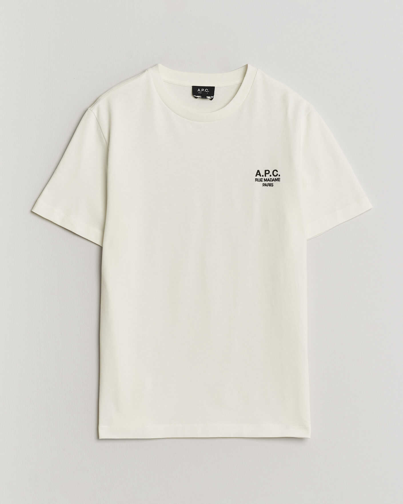Herr | T-Shirts | A.P.C. | Rue Madame T-Shirt Off White