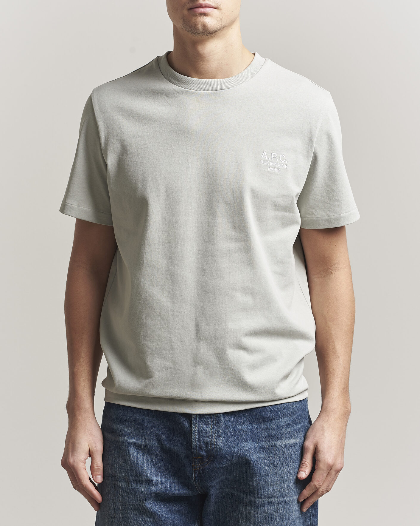 Herr | T-Shirts | A.P.C. | Rue Madame T-Shirt Light Green