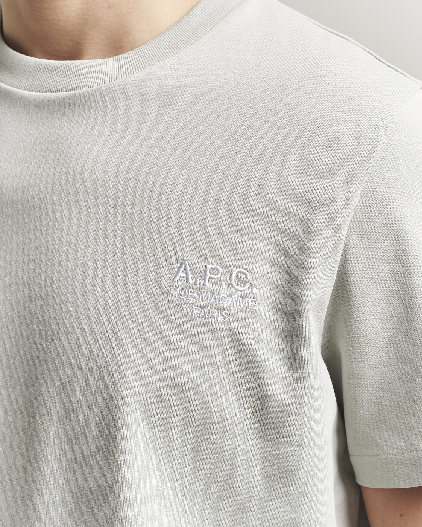 Herr | T-Shirts | A.P.C. | Rue Madame T-Shirt Light Green