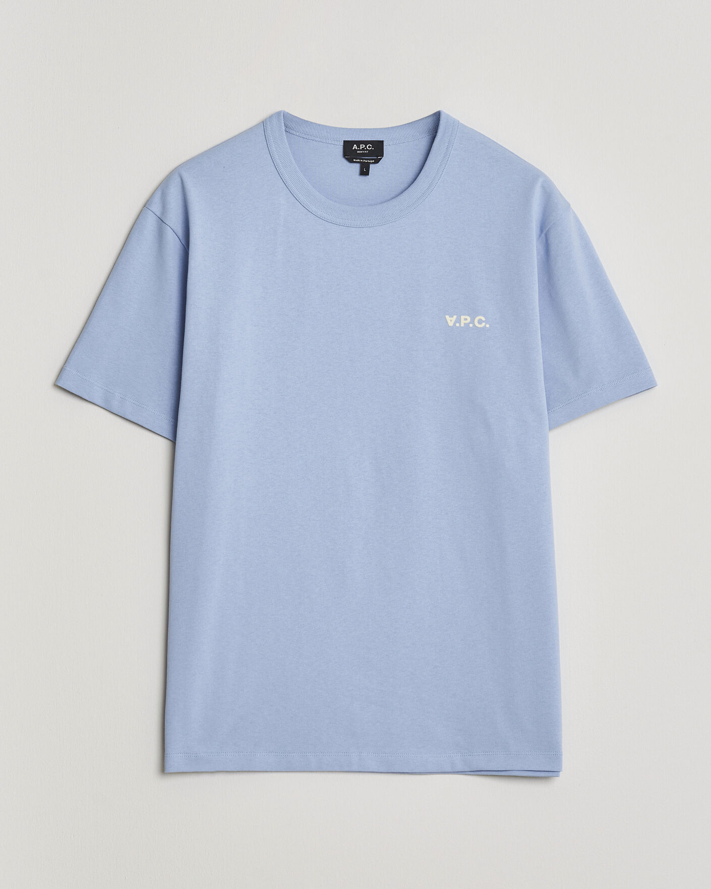 Herr | T-Shirts | A.P.C. | Boxy Fit Petit VPC T-Shirt Light Blue