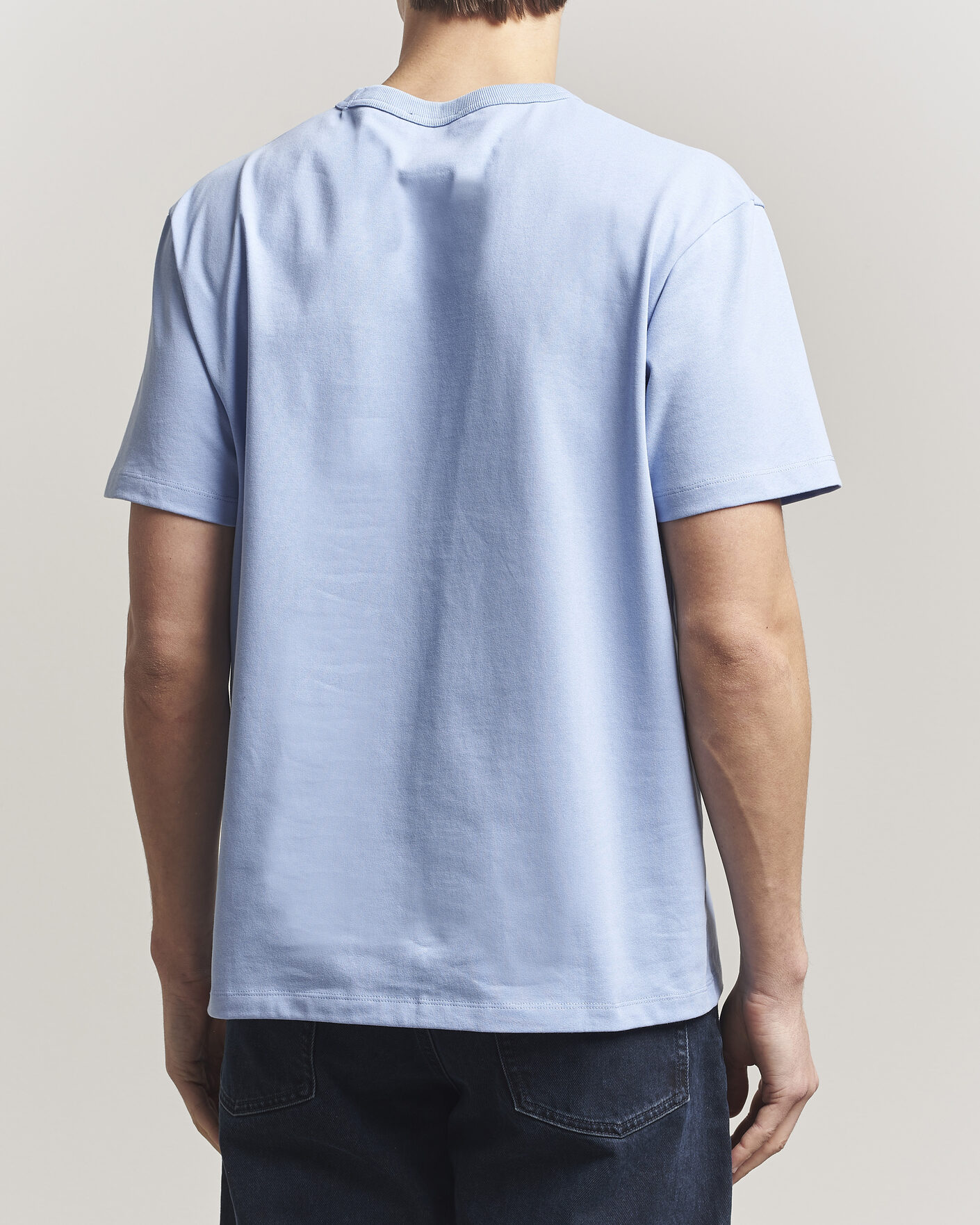 Herr | T-Shirts | A.P.C. | Boxy Fit Petit VPC T-Shirt Light Blue