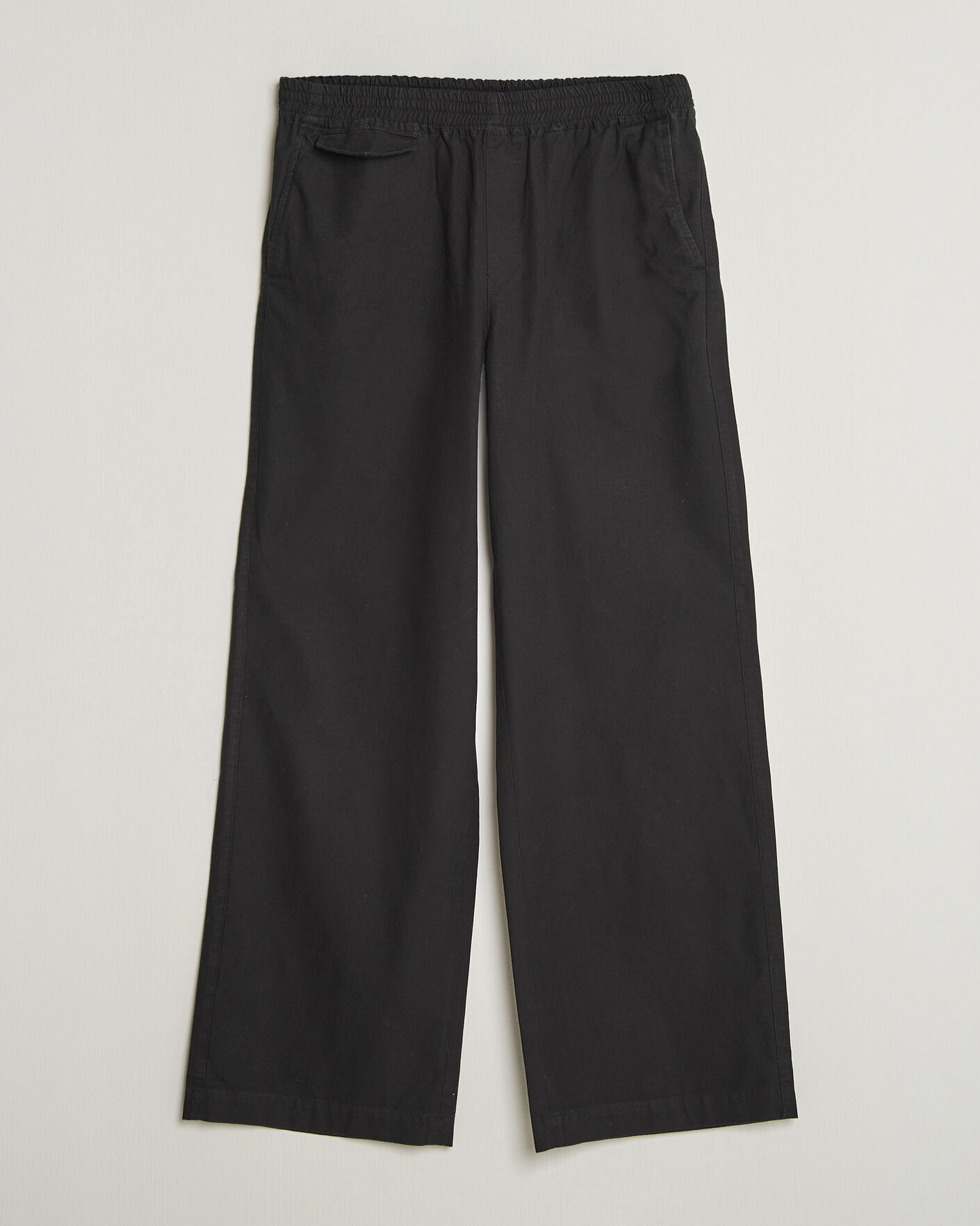 Herr | Byxor | A.P.C. | Lou Cotton/Linen Drawstring Trousers Faded Black