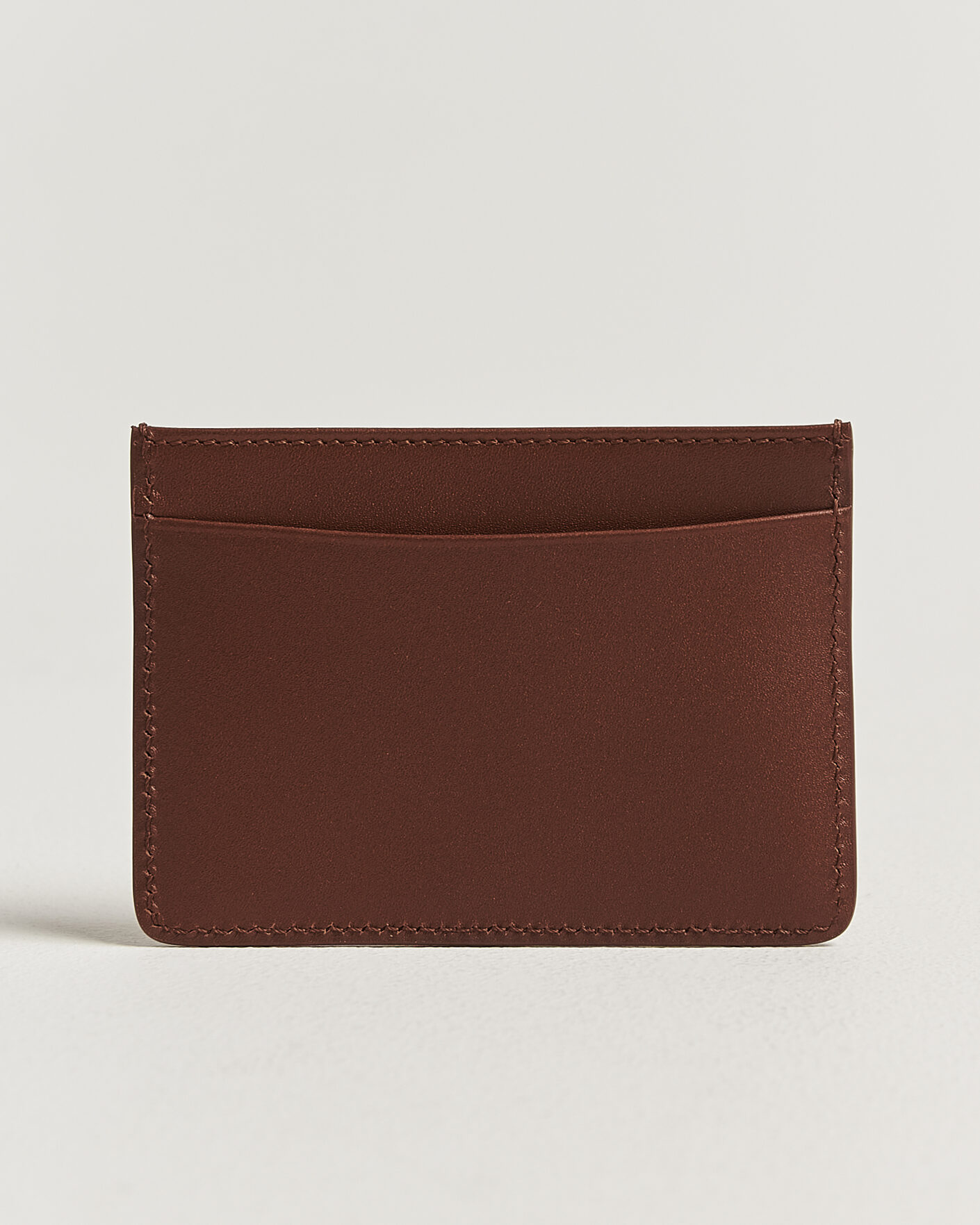 Herr | Plånböcker | A.P.C. | Calf Leather Card Holder Hazelnut