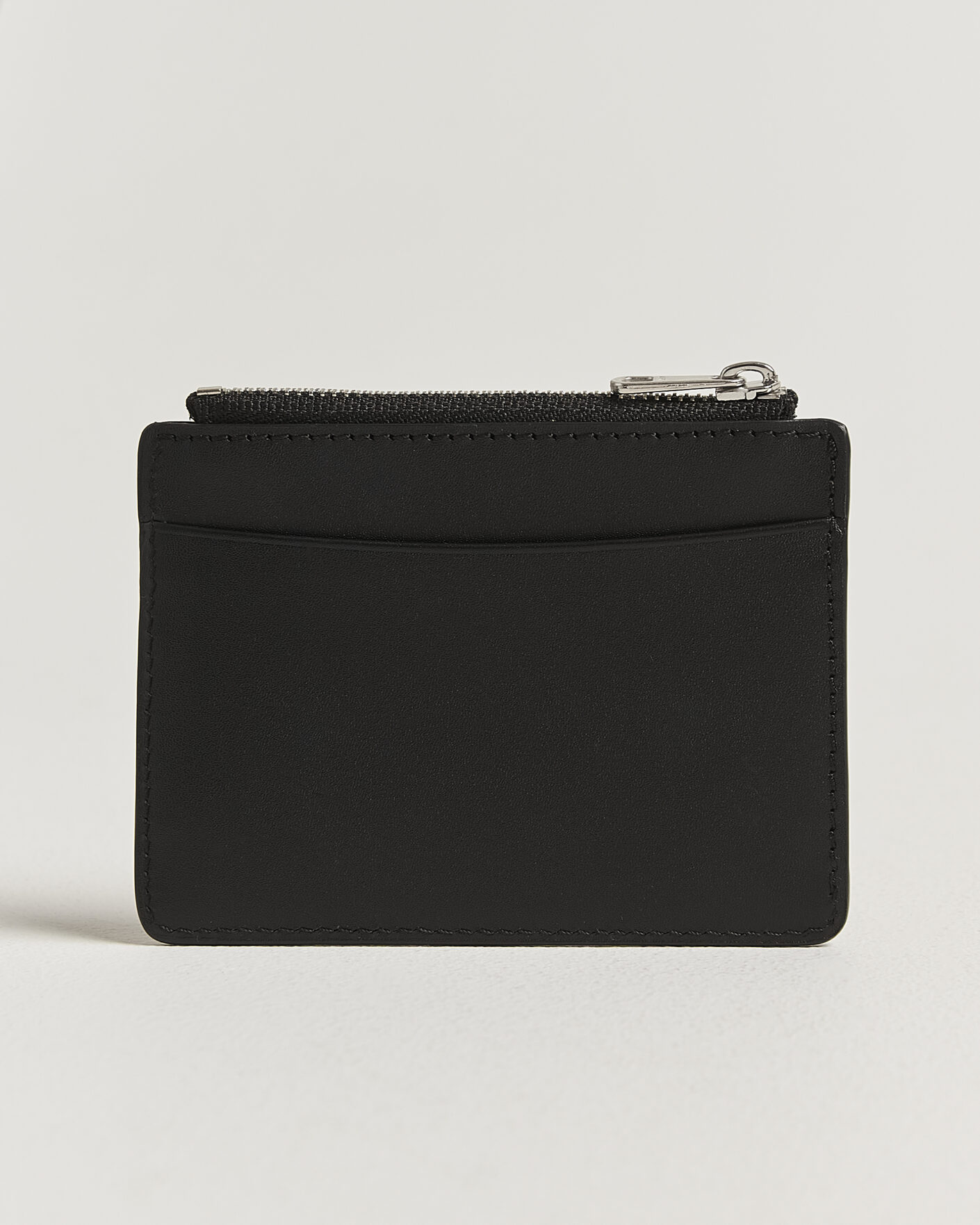 Herr | Plånböcker | A.P.C. | Zip Calf Leather Card Holder Black
