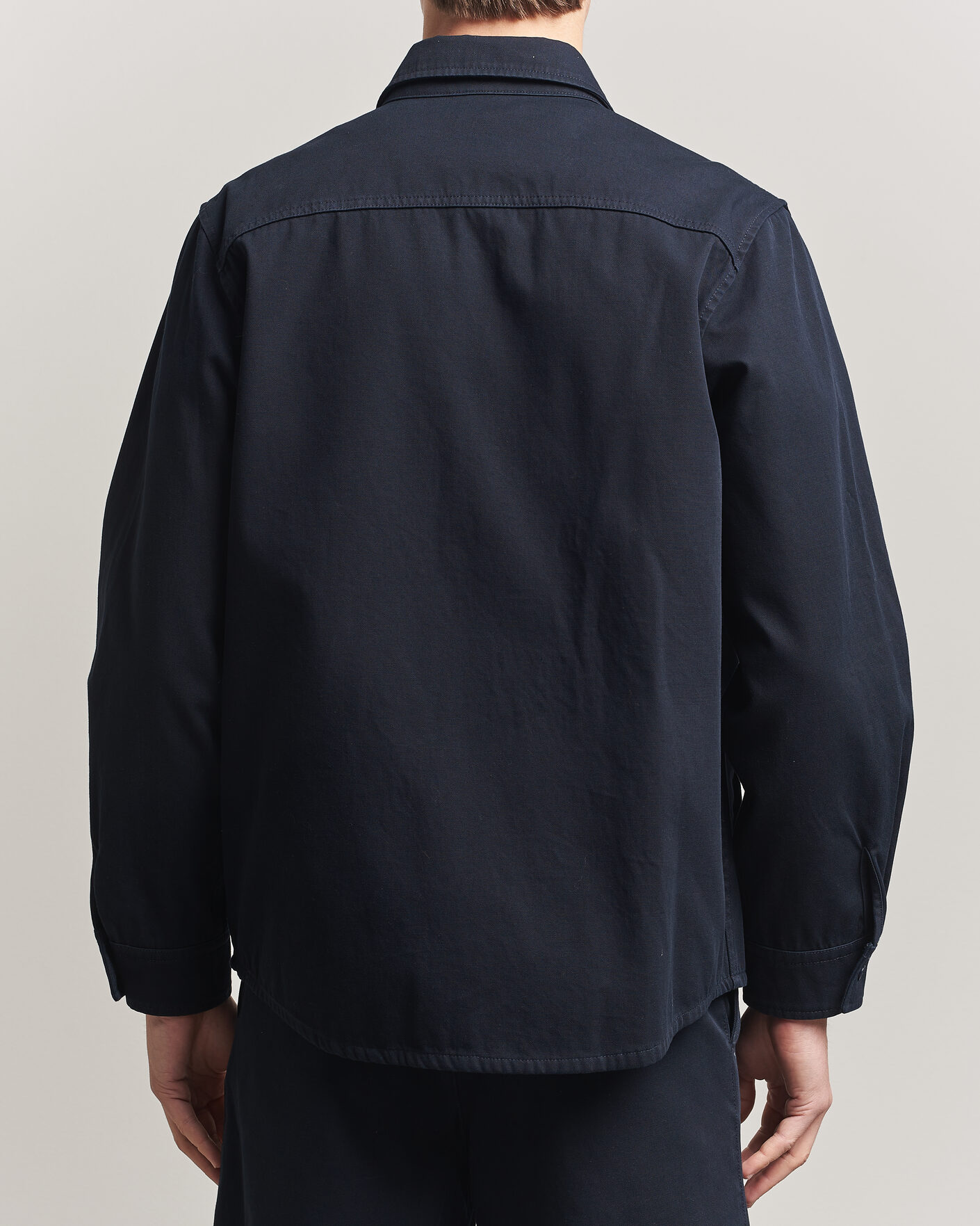 Herr | Skjortor | A.P.C. | Noah Cotton Overshirt Dark Navy