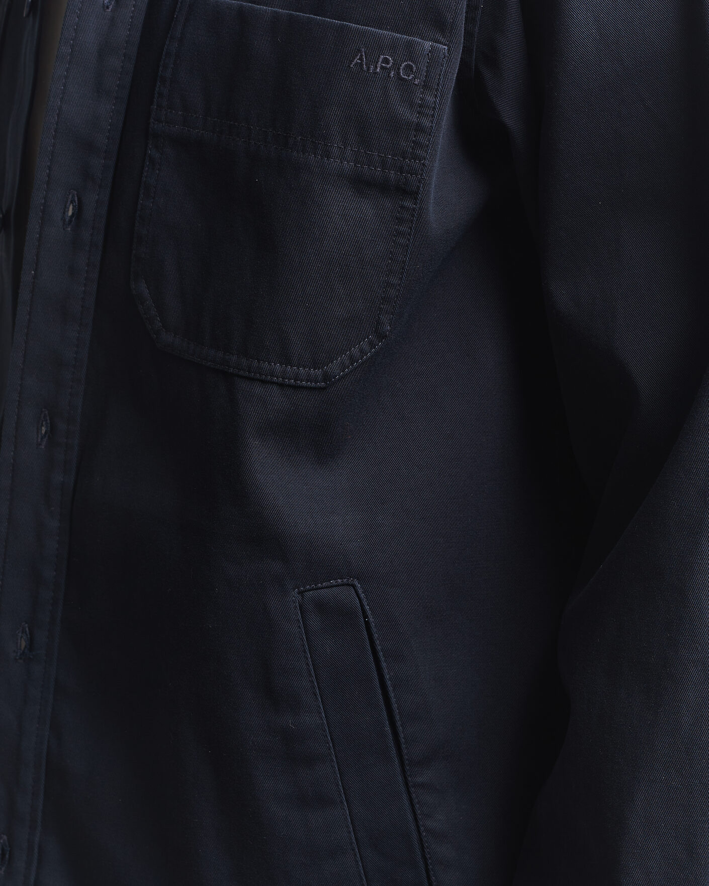 Herr | Skjortor | A.P.C. | Noah Cotton Overshirt Dark Navy