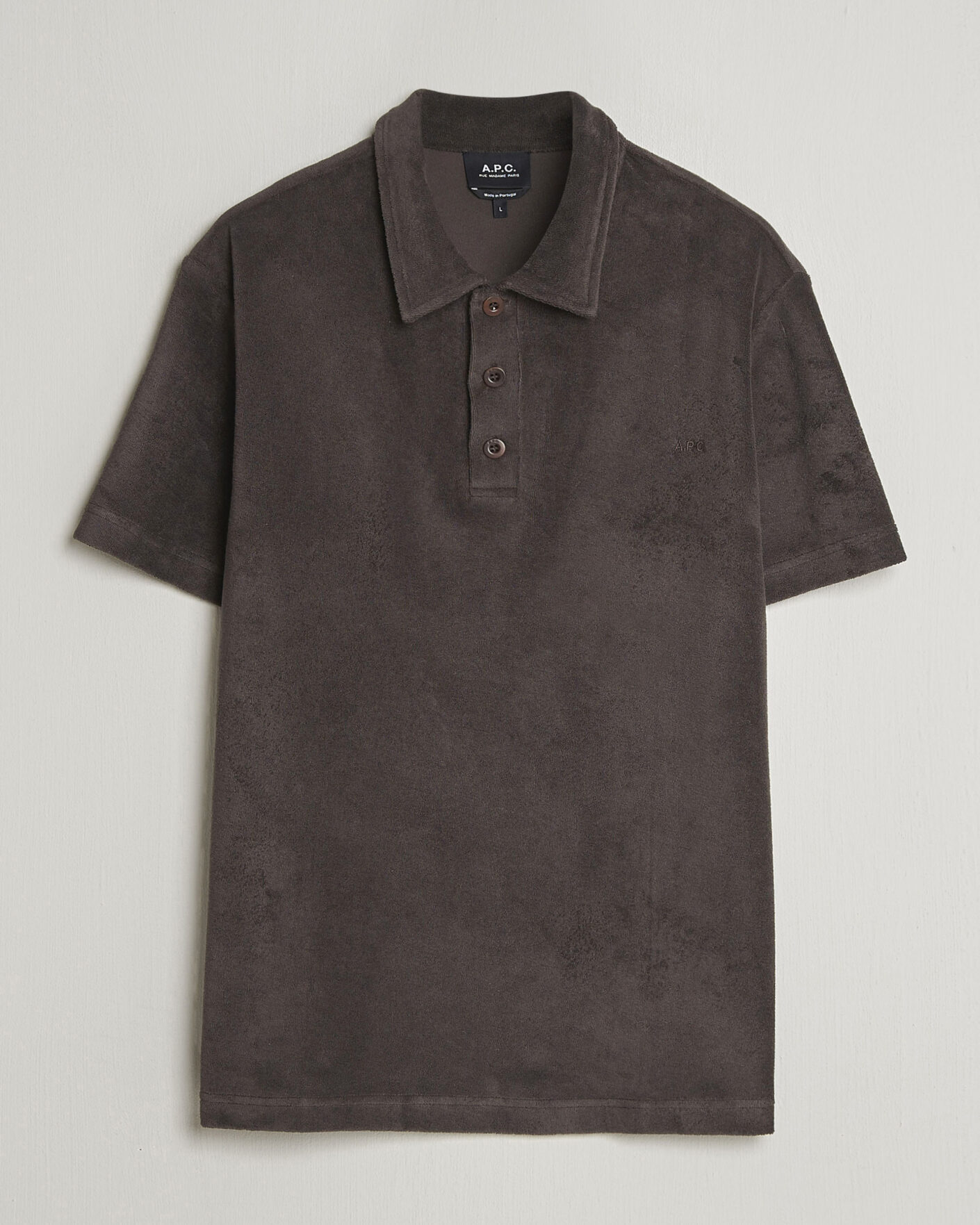 Herr | Pikéer | A.P.C. | Julian Cotton Knitted Polo Brown