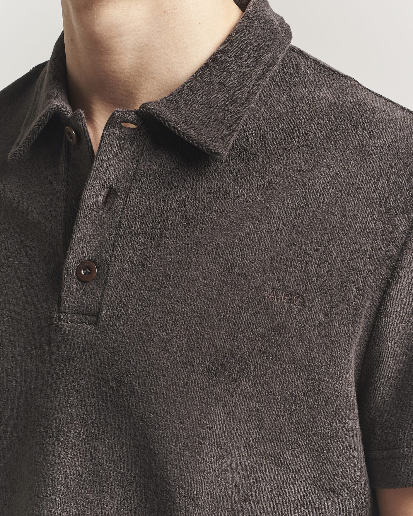 Herr | Pikéer | A.P.C. | Julian Cotton Knitted Polo Brown