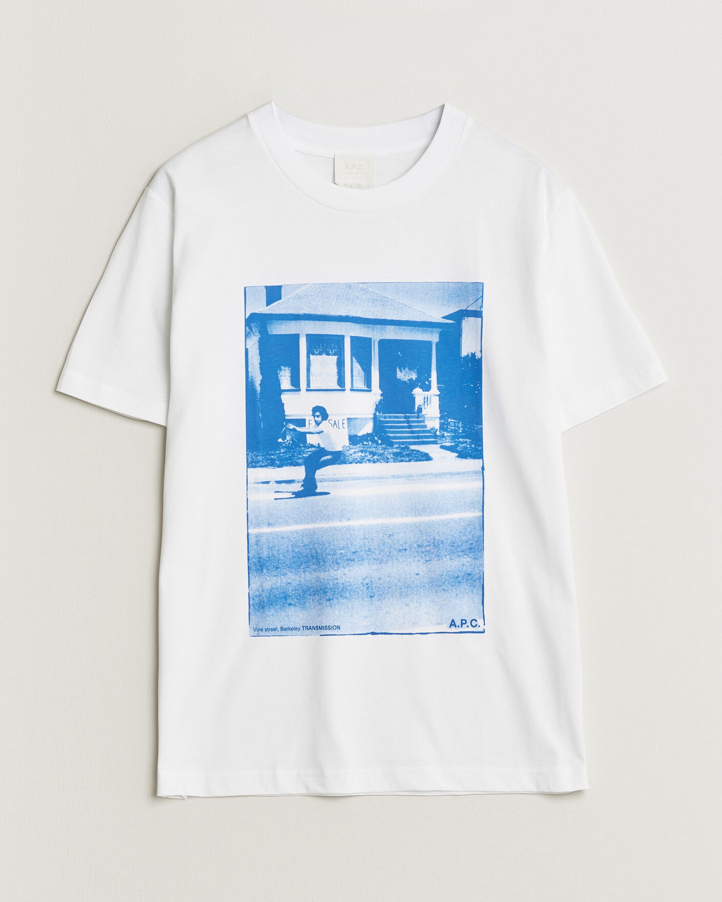 Herr | T-Shirts | A.P.C. | Cali Printed T-Shirt Blue