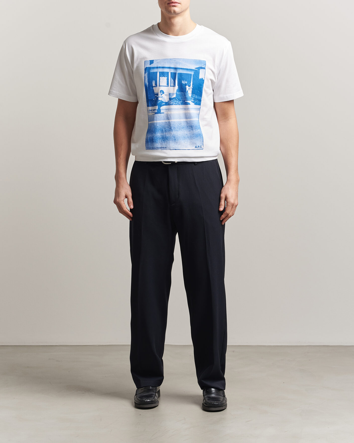 Herr | T-Shirts | A.P.C. | Cali Printed T-Shirt Blue