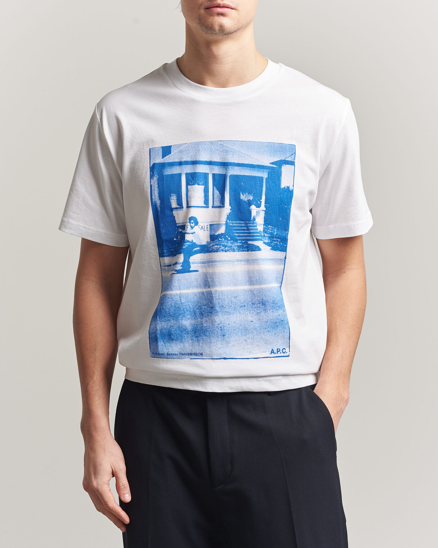 Herr | T-Shirts | A.P.C. | Cali Printed T-Shirt Blue