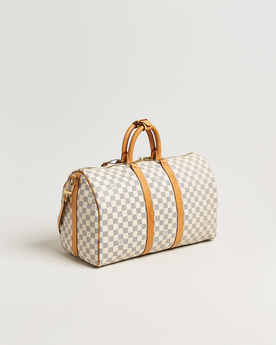 Herr | Pre-Owned & Vintage Bags | Louis Vuitton Pre-Owned | Keepall Bandouliére Damier Azur