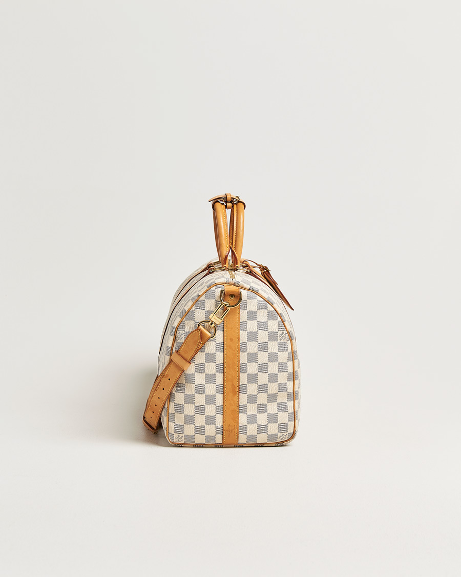 Herr | Pre-Owned & Vintage Bags | Louis Vuitton Pre-Owned | Keepall Bandouliére Damier Azur