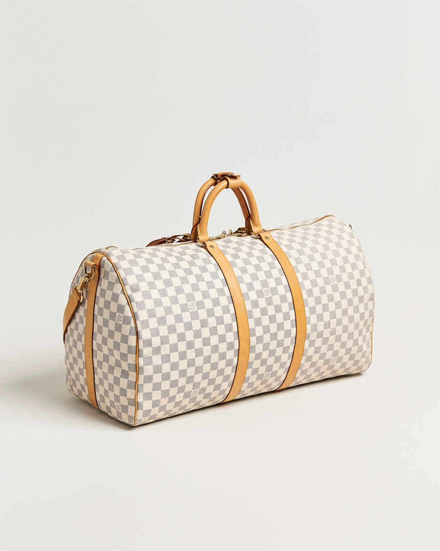 Herr | Pre-Owned & Vintage Bags | Louis Vuitton Pre-Owned | Keepall Bandouliére Damier Azur