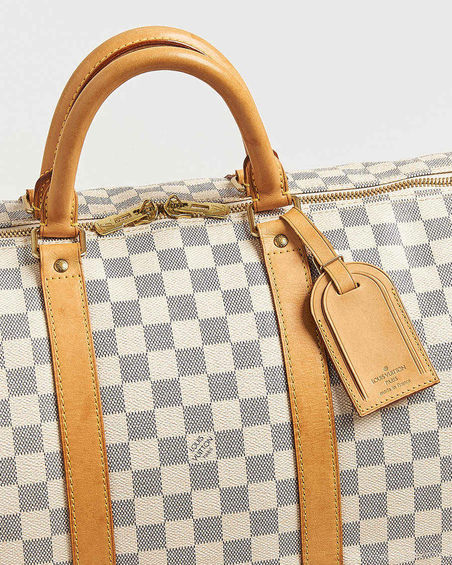 Herr | Pre-Owned & Vintage Bags | Louis Vuitton Pre-Owned | Keepall Bandouliére Damier Azur