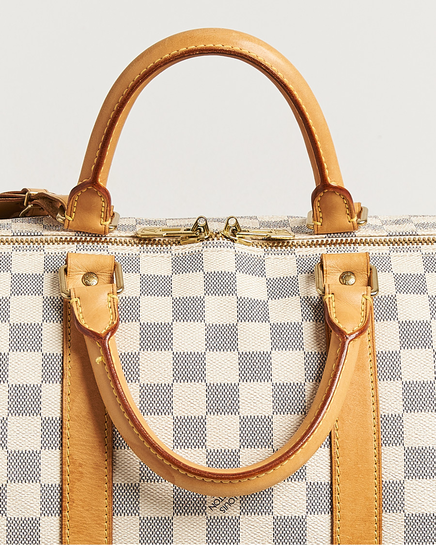 Herr | Pre-Owned & Vintage Bags | Louis Vuitton Pre-Owned | Keepall Bandouliére Damier Azur