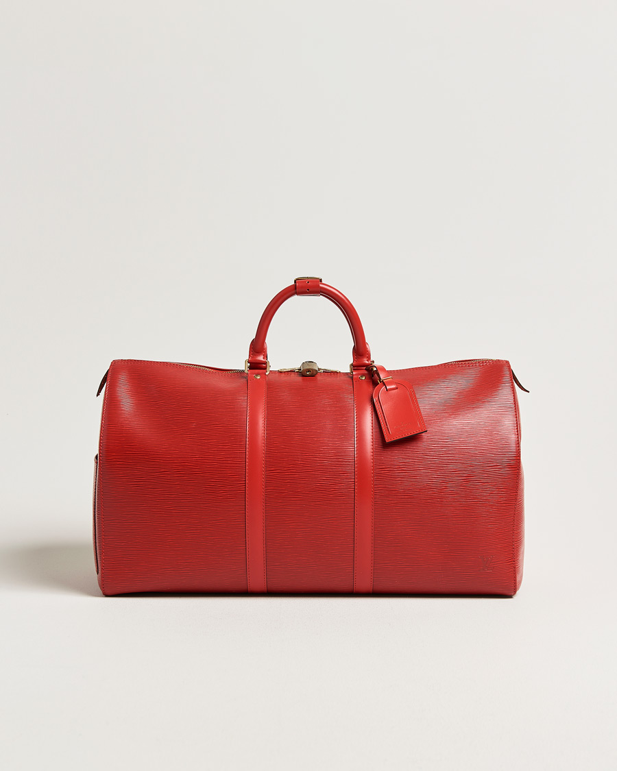 Herr | Pre-Owned & Vintage Bags | Louis Vuitton Pre-Owned | Keepall 50 Epi Leather Red