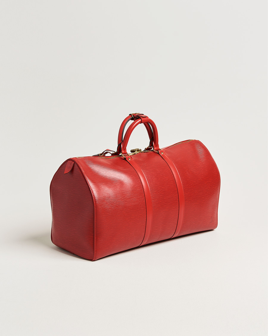 Herr | Pre-Owned & Vintage Bags | Louis Vuitton Pre-Owned | Keepall 50 Epi Leather Red