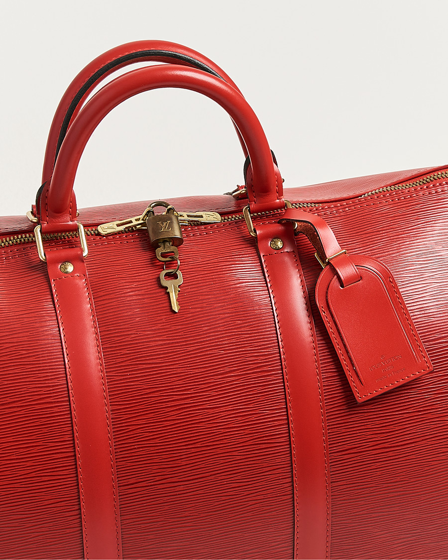 Herr | Pre-Owned & Vintage Bags | Louis Vuitton Pre-Owned | Keepall 50 Epi Leather Red