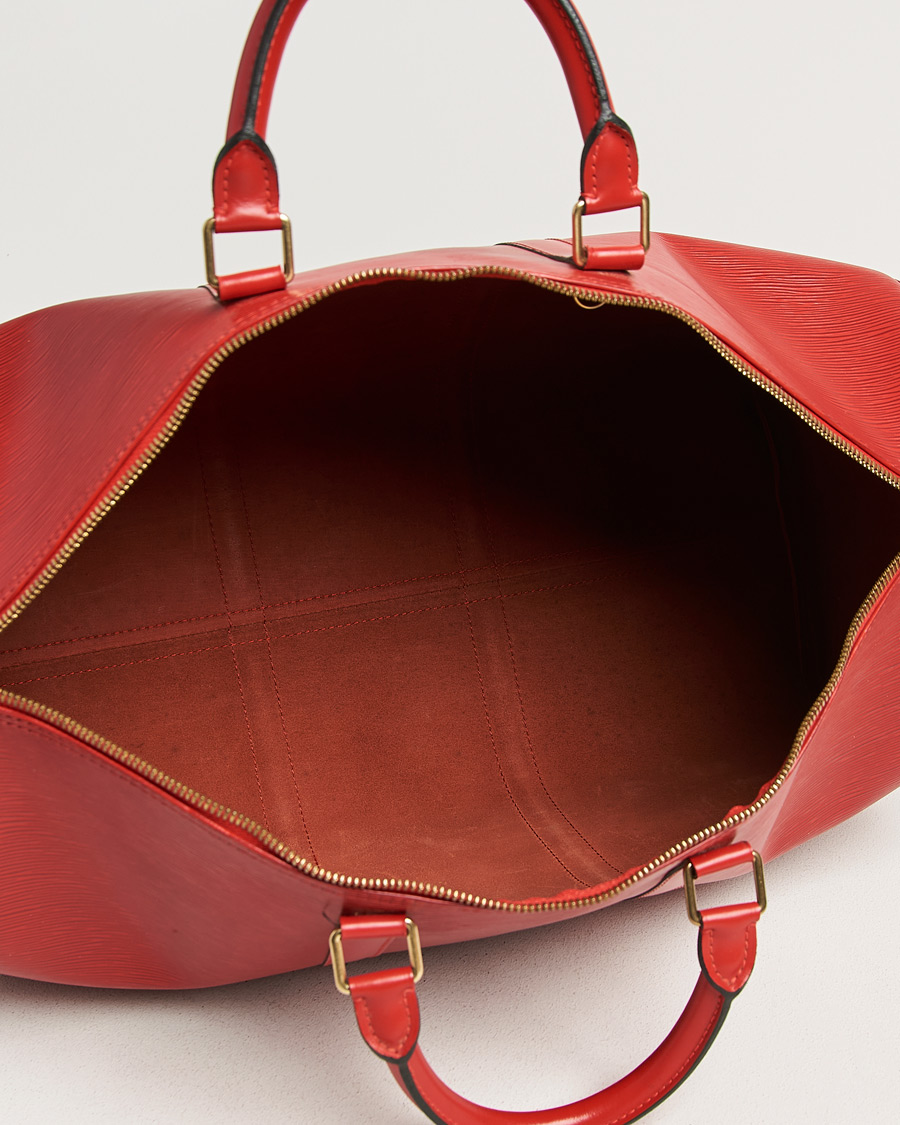 Herr | Pre-Owned & Vintage Bags | Louis Vuitton Pre-Owned | Keepall 50 Epi Leather Red