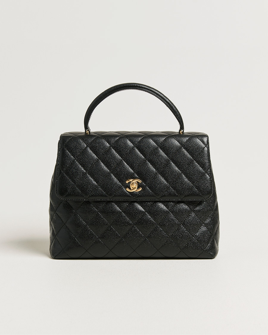 Herr | Pre-Owned & Vintage Bags | Chanel Pre-Owned | Kelly Top Handle Bag Caviar Black