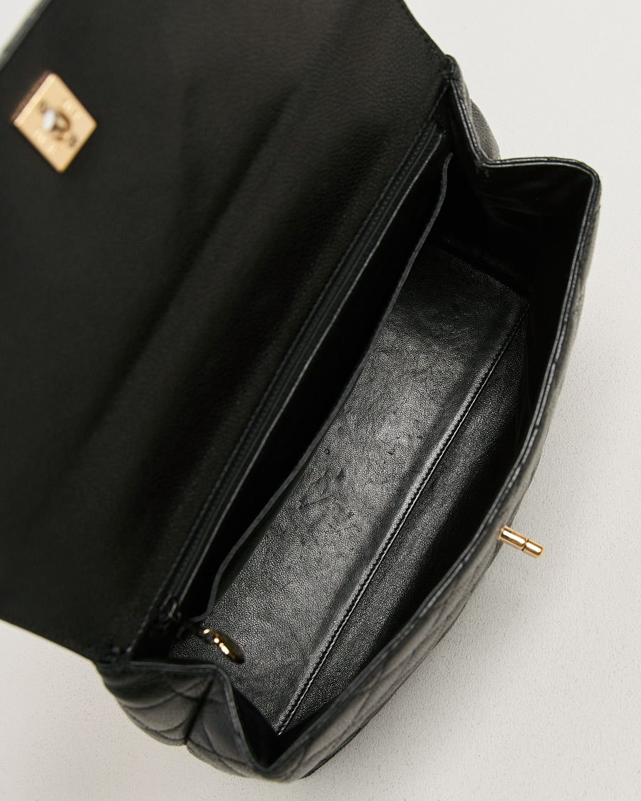 Herr | Pre-Owned & Vintage Bags | Chanel Pre-Owned | Kelly Top Handle Bag Caviar Black