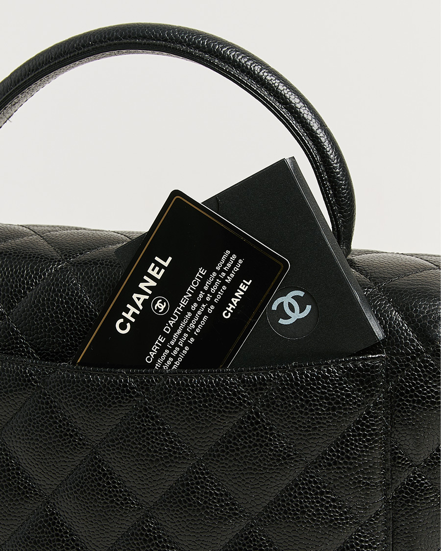 Herr | Pre-Owned & Vintage Bags | Chanel Pre-Owned | Kelly Top Handle Bag Caviar Black
