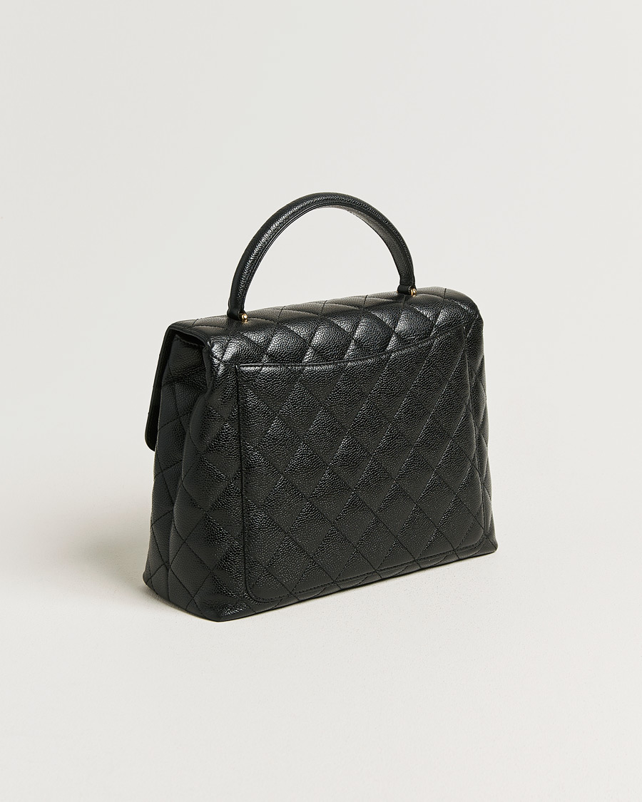 Herr | Pre-Owned & Vintage Bags | Chanel Pre-Owned | Kelly Top Handle Bag Caviar Black
