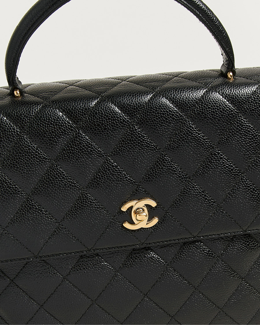 Herr | Pre-Owned & Vintage Bags | Chanel Pre-Owned | Kelly Top Handle Bag Caviar Black