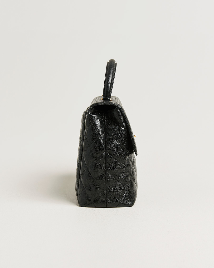 Herr | Pre-Owned & Vintage Bags | Chanel Pre-Owned | Kelly Top Handle Bag Caviar Black