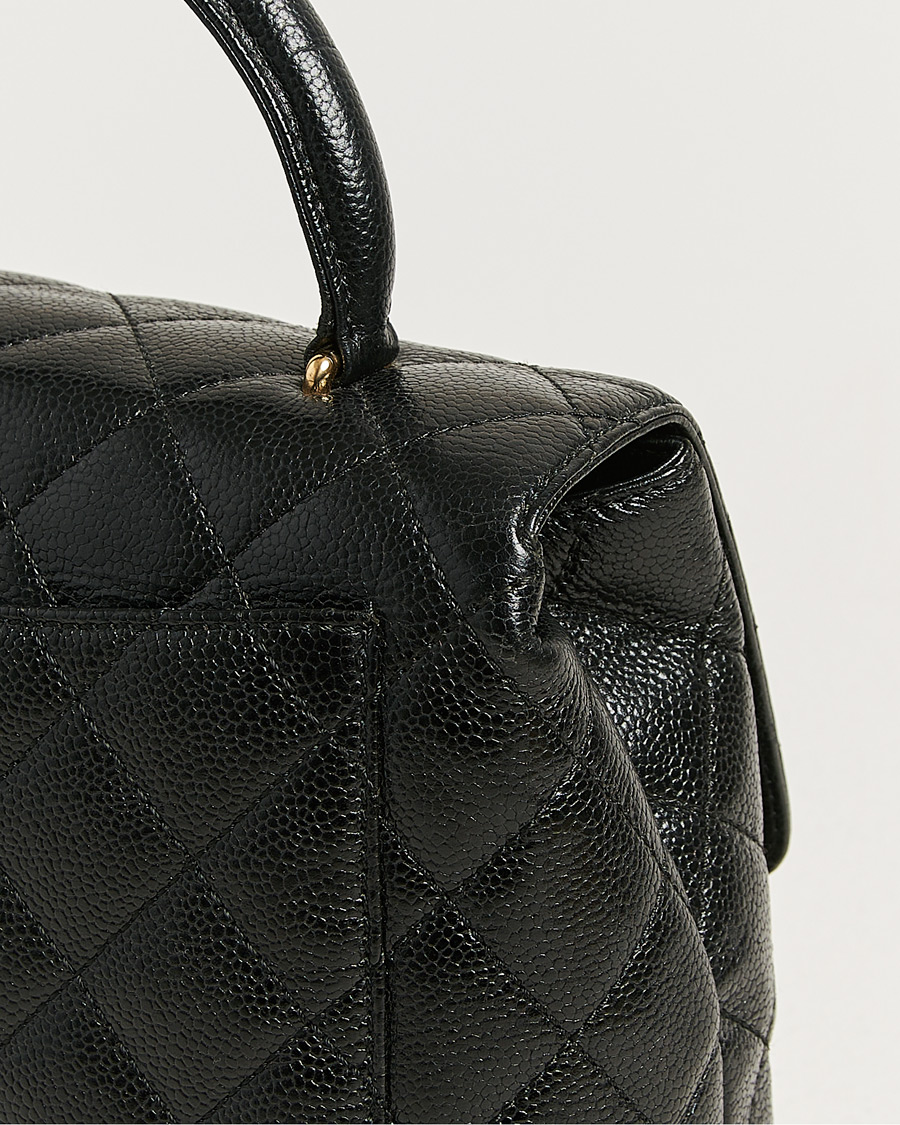 Herr | Pre-Owned & Vintage Bags | Chanel Pre-Owned | Kelly Top Handle Bag Caviar Black