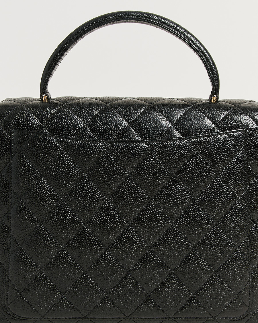 Herr | Pre-Owned & Vintage Bags | Chanel Pre-Owned | Kelly Top Handle Bag Caviar Black
