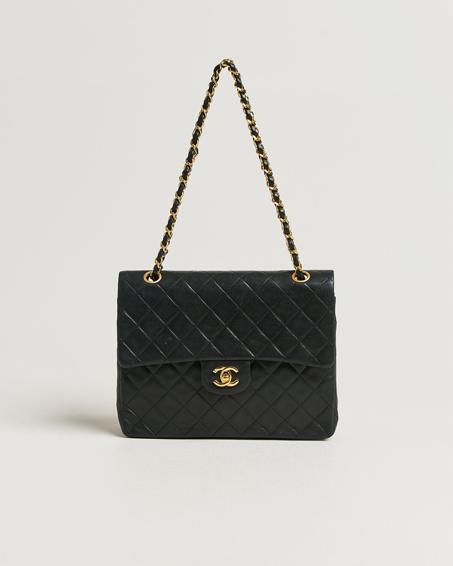 Herr | Pre-Owned & Vintage Bags | Chanel Pre-Owned | Classic Double Flap Small Lamskin Black