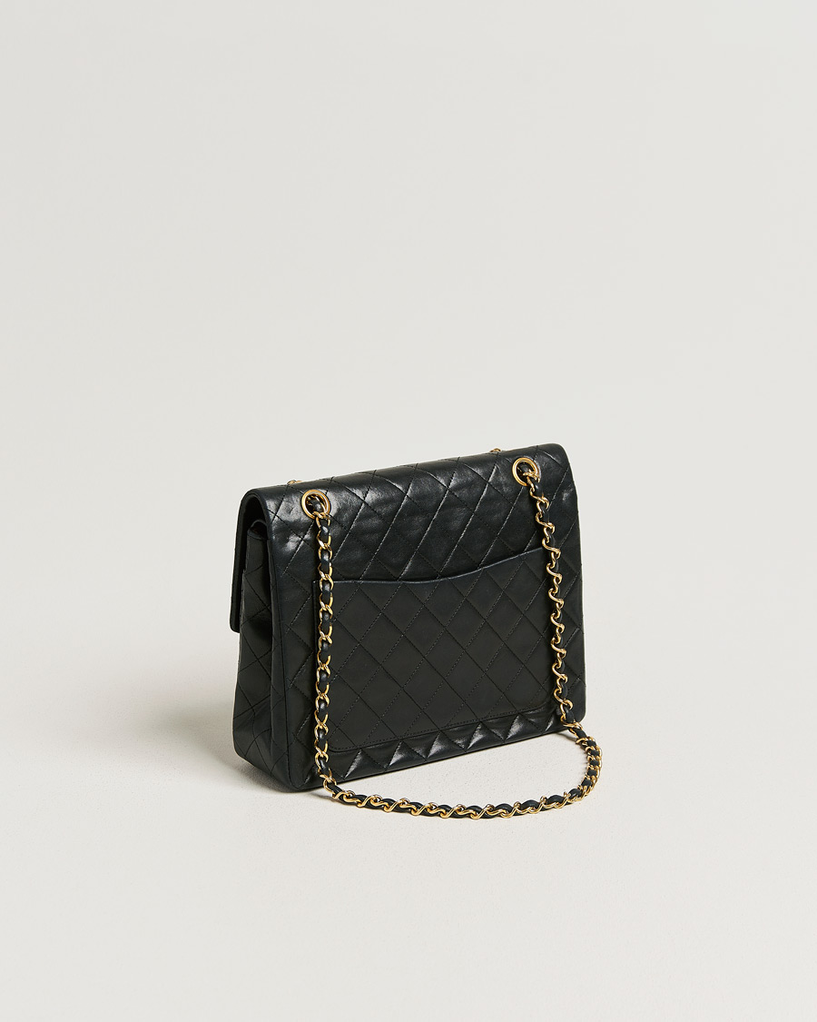 Herr | Pre-Owned & Vintage Bags | Chanel Pre-Owned | Classic Double Flap Small Lamskin Black