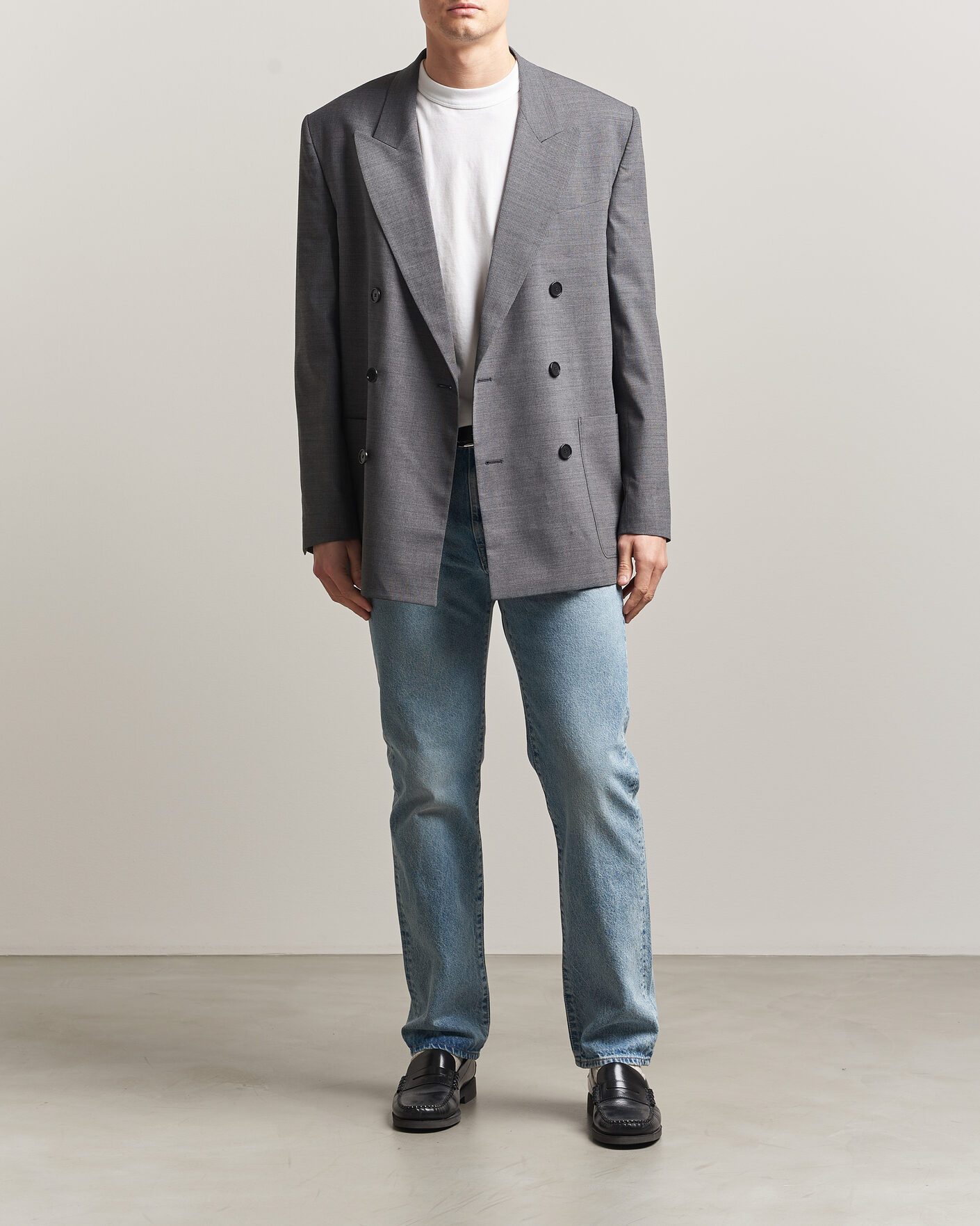 Herr | Byxor | EDWIN | Regular Straight Jeans Used Light Blue
