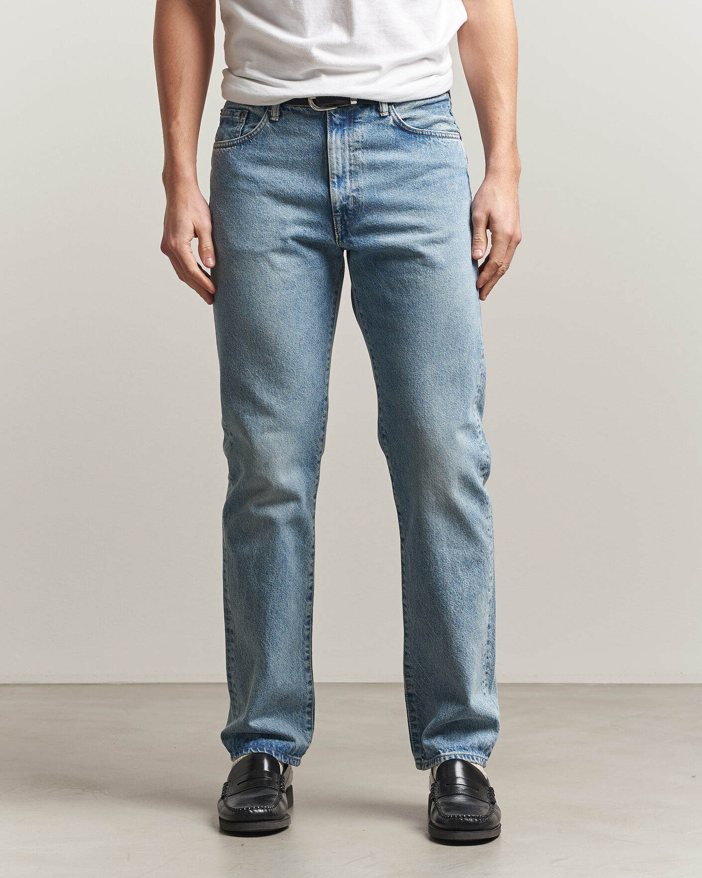 Herr | Byxor | EDWIN | Regular Straight Jeans Used Light Blue