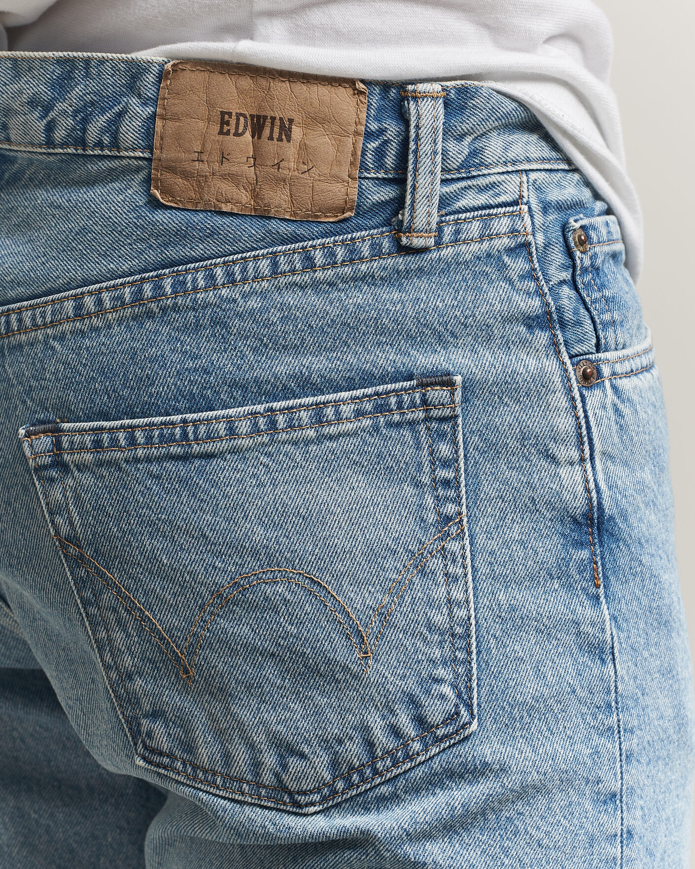 Herr | Byxor | EDWIN | Regular Straight Jeans Used Light Blue