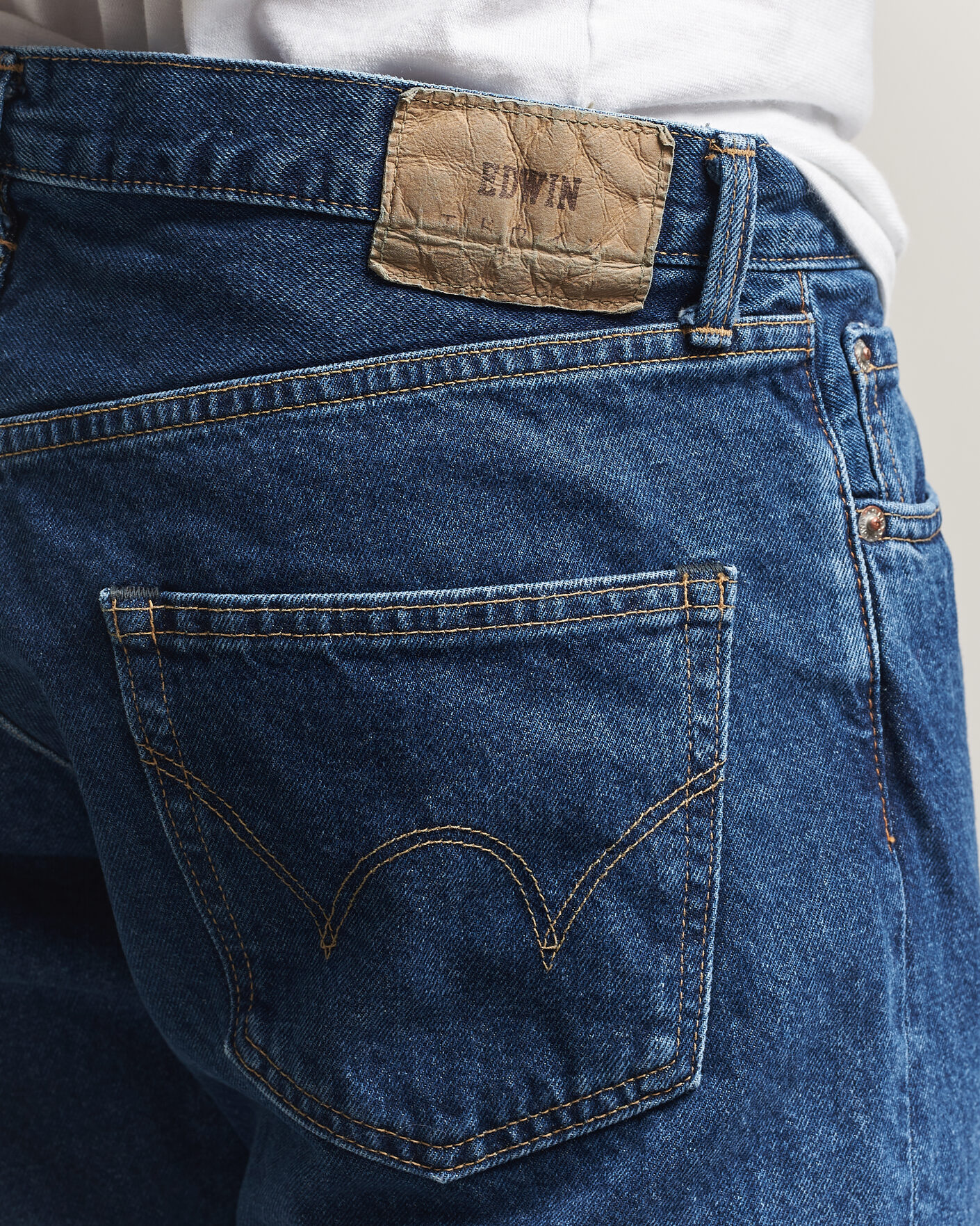 Herr | Jeans | EDWIN | Regular Tapered Jeans Used Mid Blue