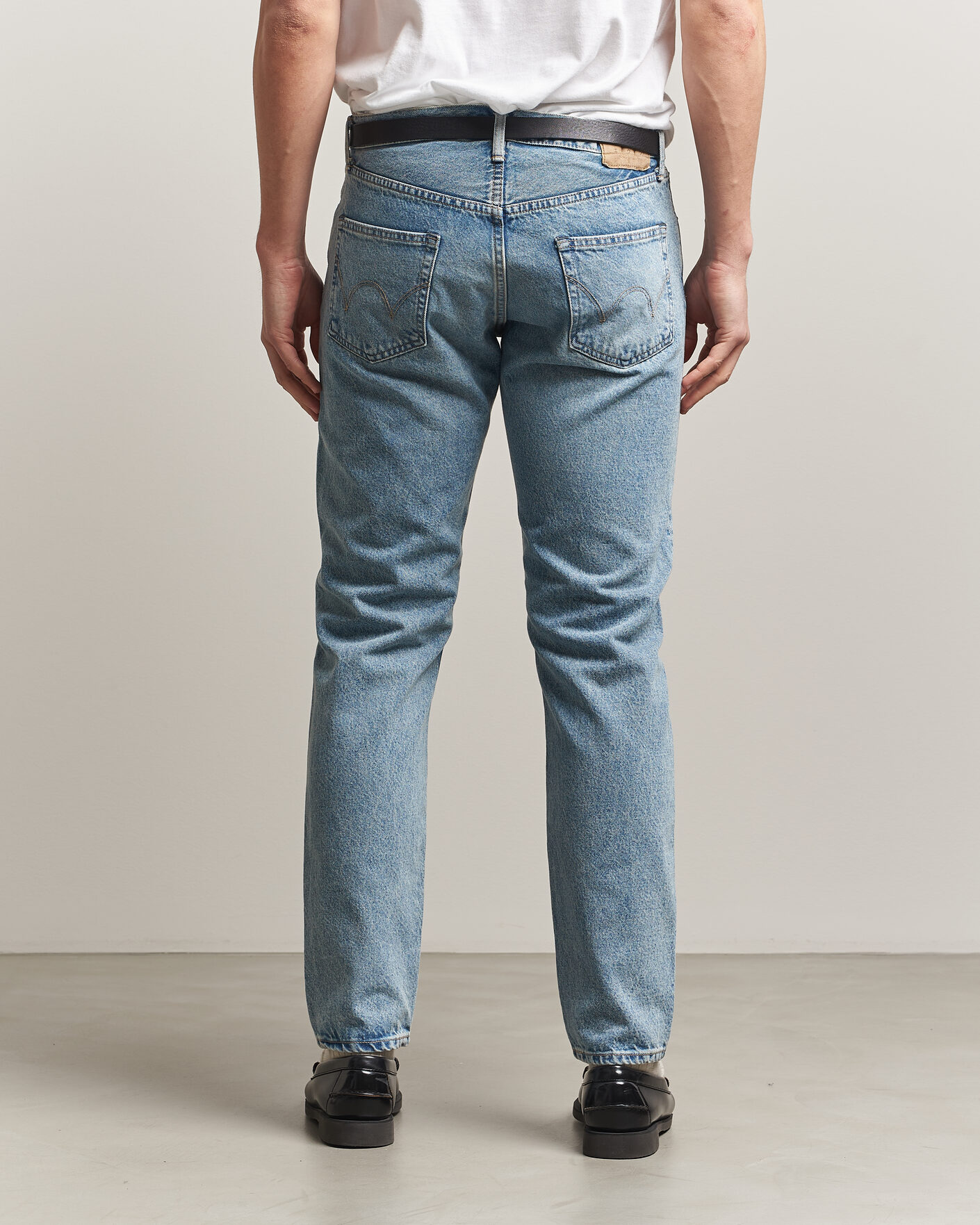 Herr | Byxor | EDWIN | Regular Tapered Jeans Used Light Blue