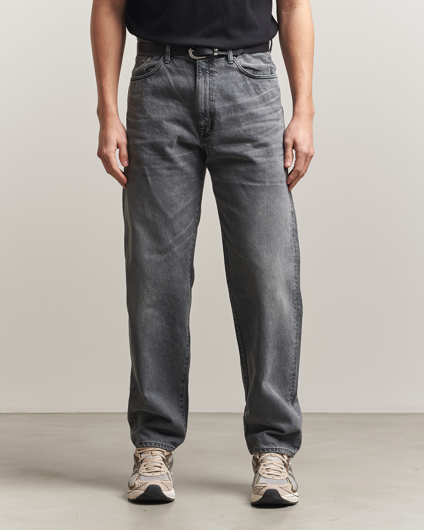 Herr | Skjortor | EDWIN | Loose Straight Jeans Washed Grey