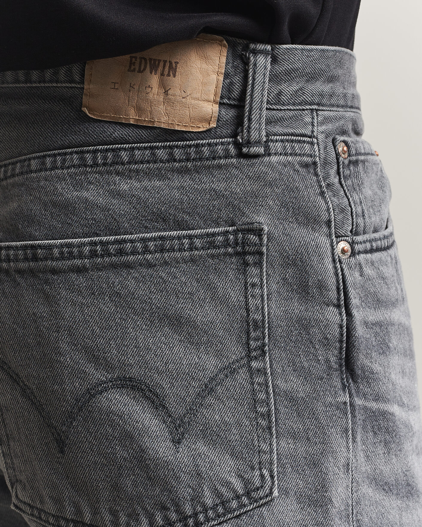 Herr | Skjortor | EDWIN | Loose Straight Jeans Washed Grey